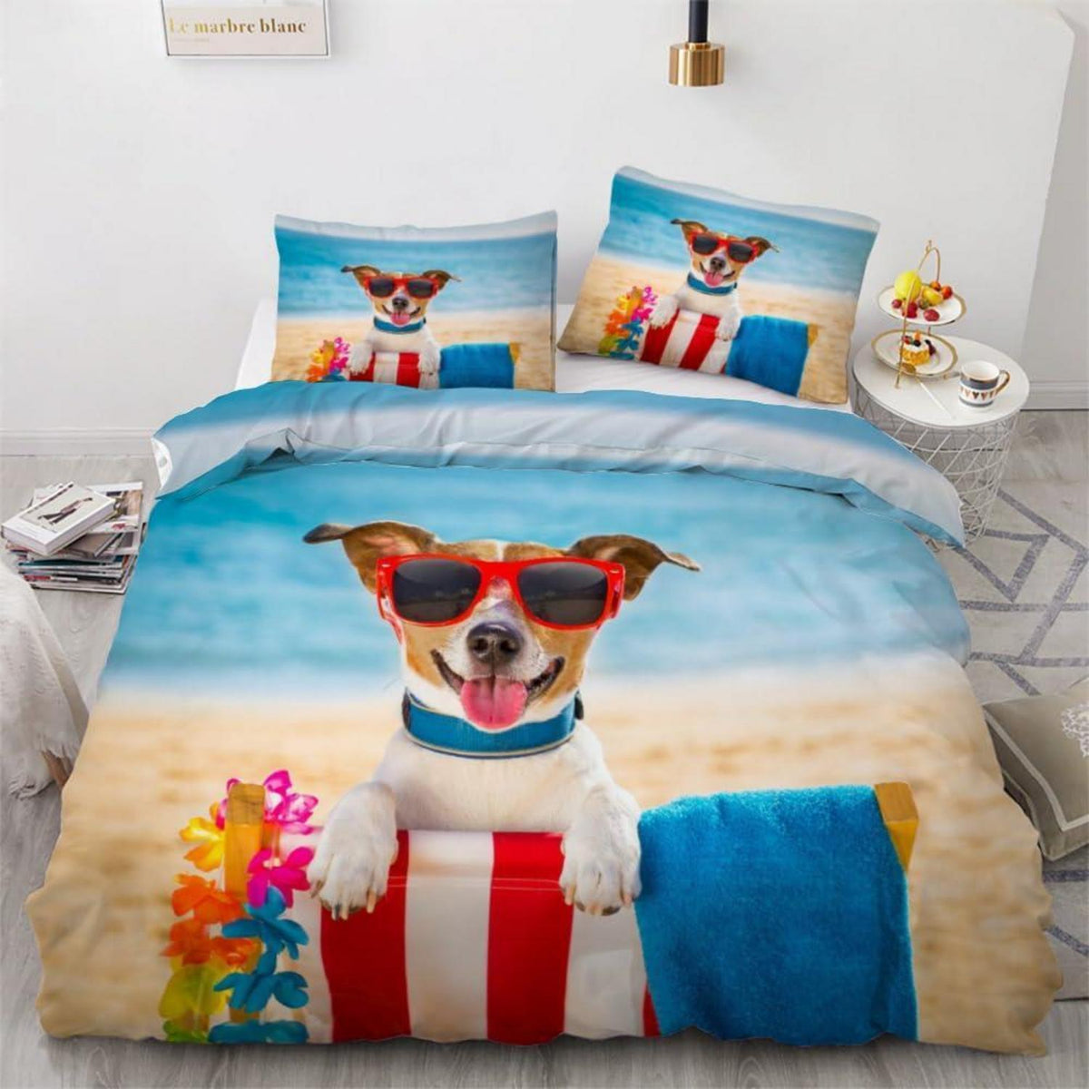 Jack Russell Terrier Bettwäsche-Set 220x240 cm 3-teilig