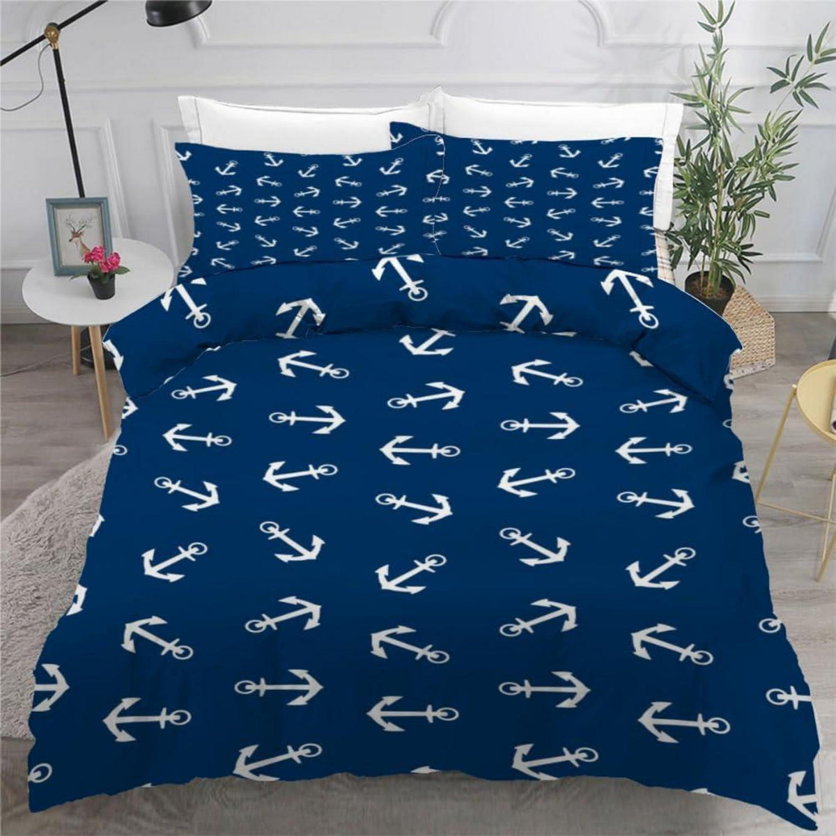 Anker 3teilig Bettwäsche Set 220x240 cm Mikrofaser