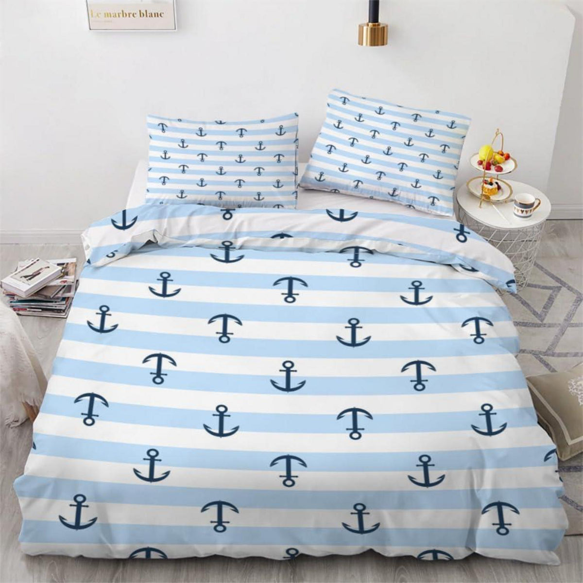 Anker 3teilig Bettwäsche-Set 220x240 cm Mikrofaser