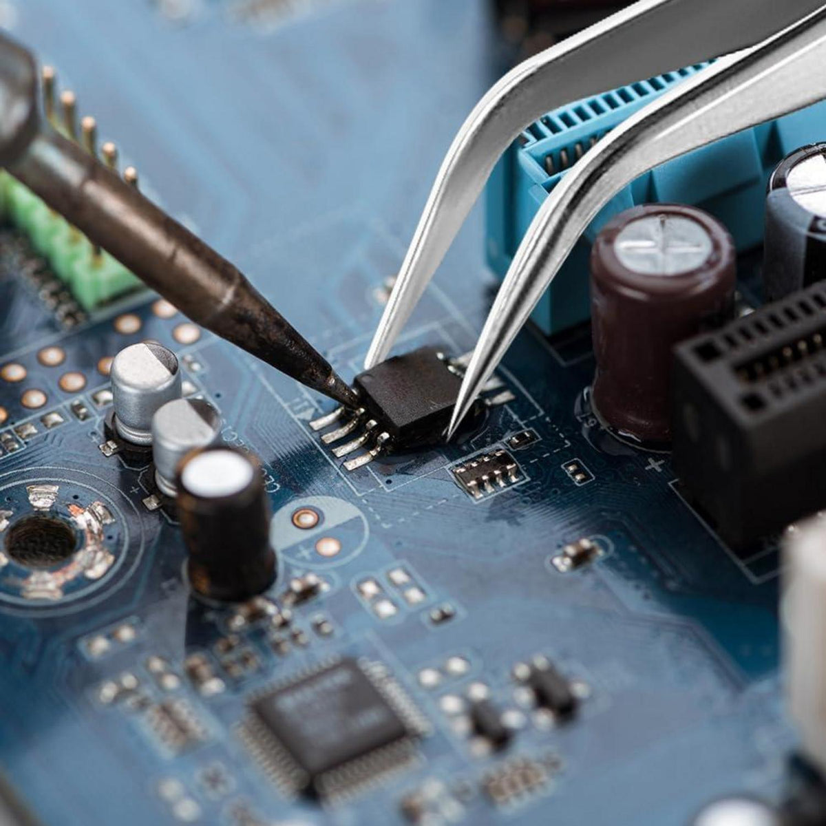 Präzisionspinzette aus Edelstahl für Elektronik und Schmuckbearbeitung