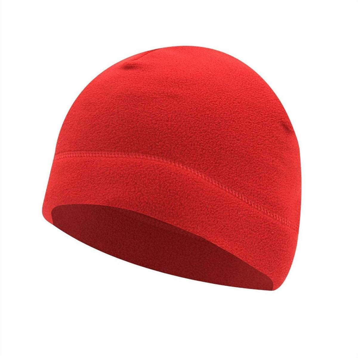 Winter Mütze Fleece Beanie Damen Herren Unisex Rot