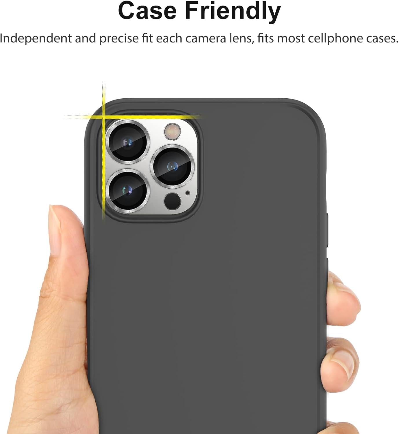 SPARIN iPhone 15 Pro Kameraschutz 4 Stück 9H Härte Glas Klar Anti-Kratzer