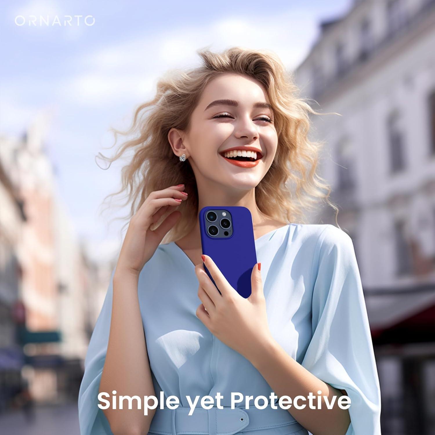 iPhone 15 Pro Hülle Silikon 6,1 Zoll flexibles flüssiges Schutzhülle