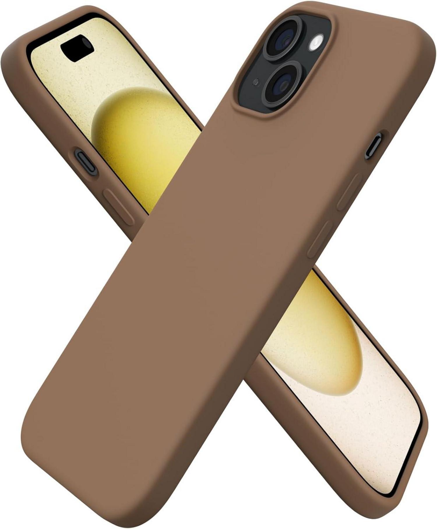 Hülle für iPhone 15 Silikon Schutzhülle 6,1 Zoll flüssiges Silikon