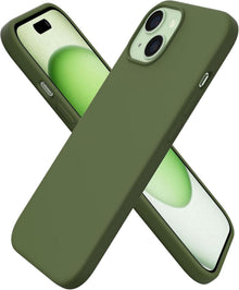 Kratzfeste iPhone 15 Hülle aus Flüssigsilikon 6,1 Zoll