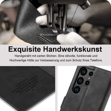 Samsung Galaxy S24 Ultra Hülle Leder Klapphülle mit