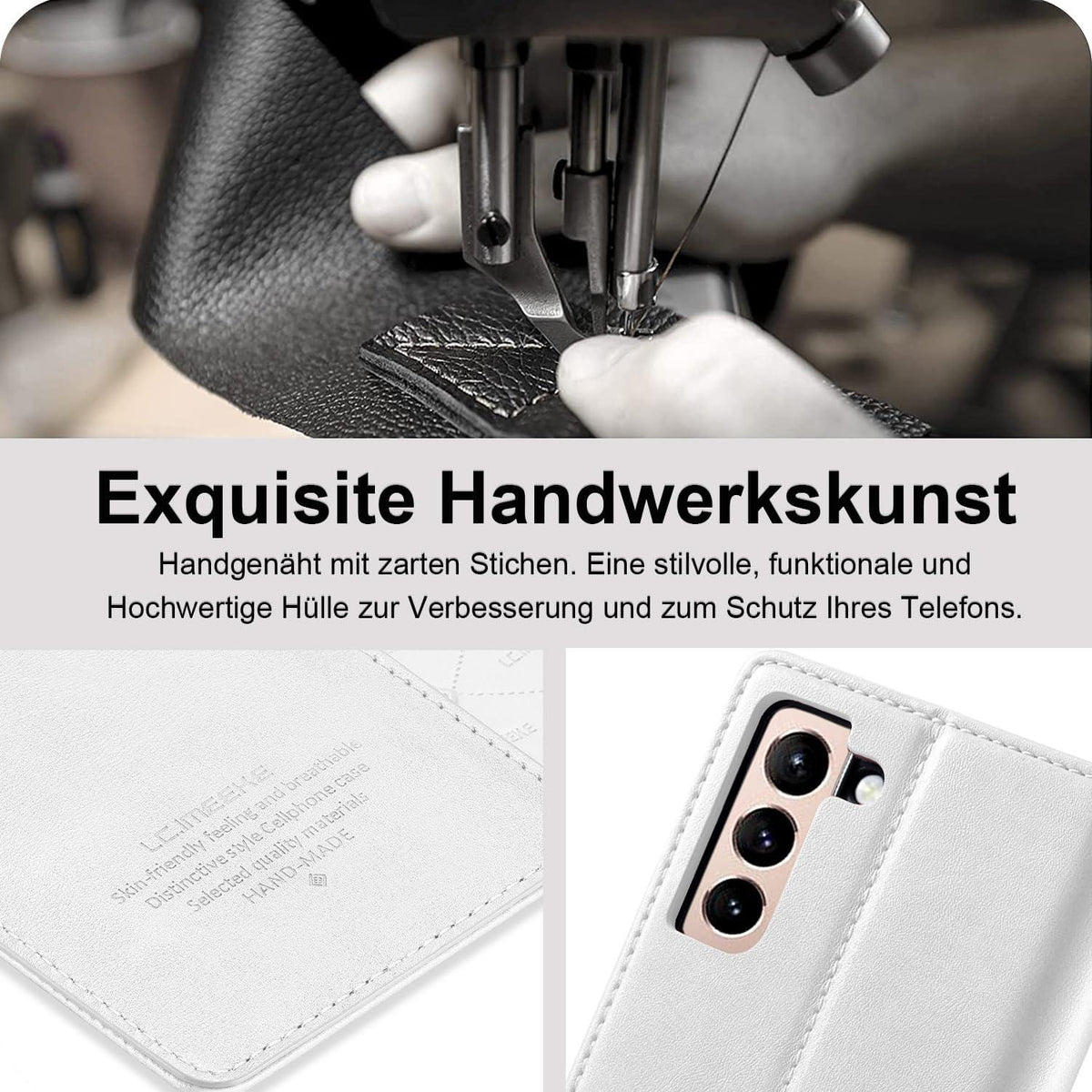 Ailicici Samsung Galaxy S24 Hülle Leder Flip Wallet