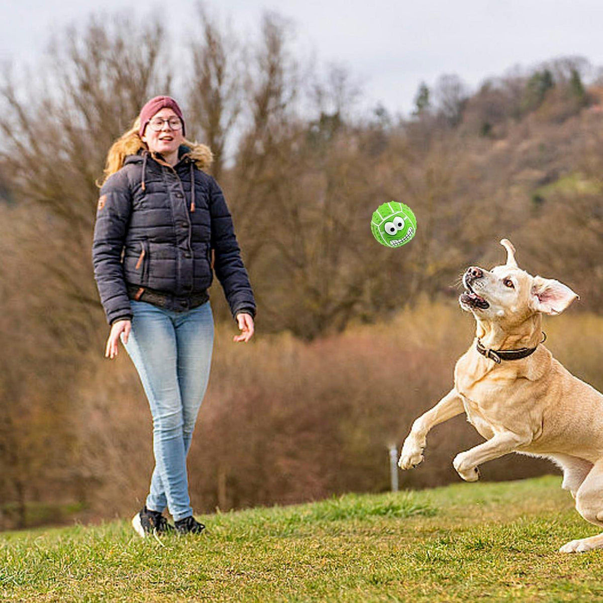 Quietschbälle für Hunde – 6er Set, Robust & Bouncy