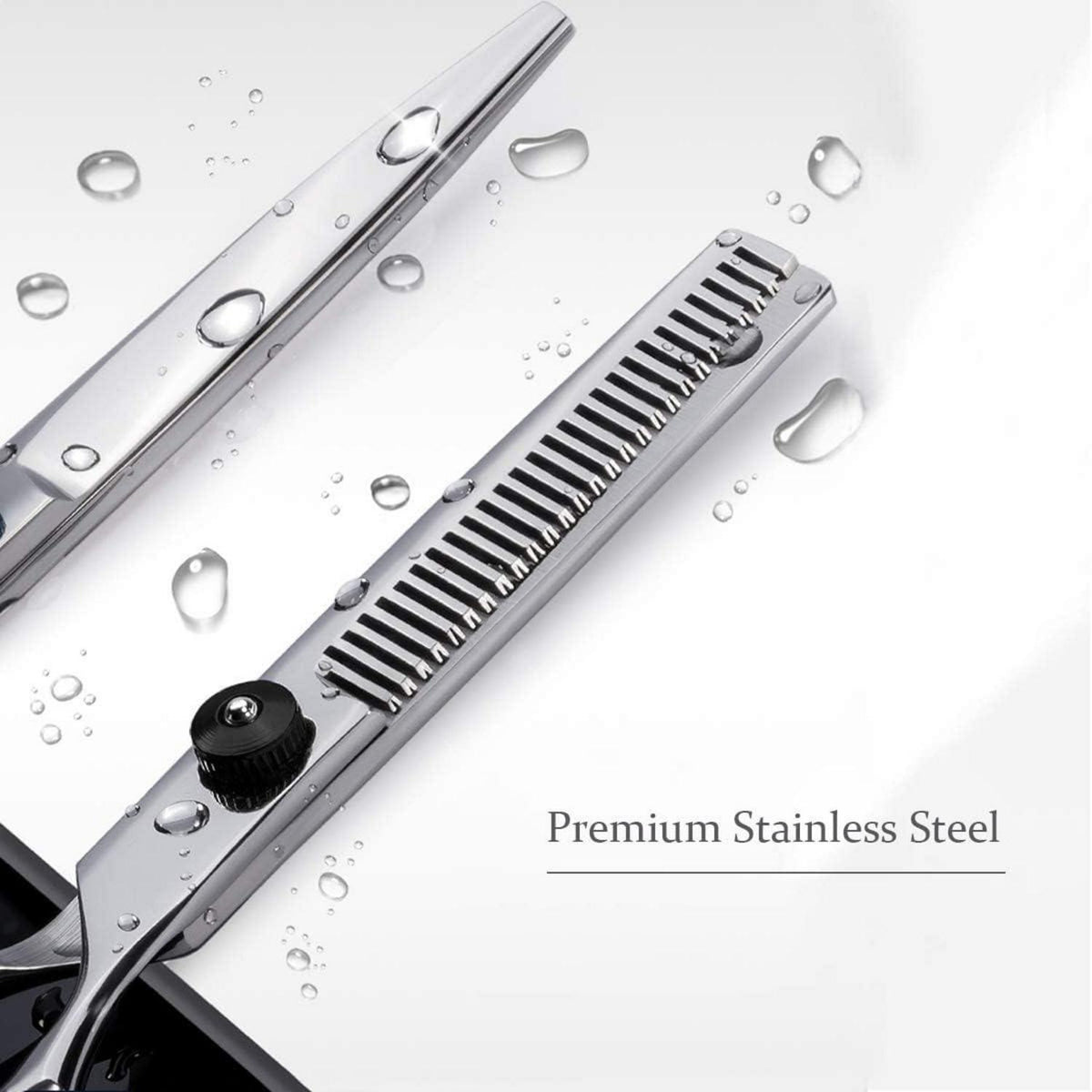 Professionelle Haarschere und Effilierschere Set für Haarschnitt und Styling