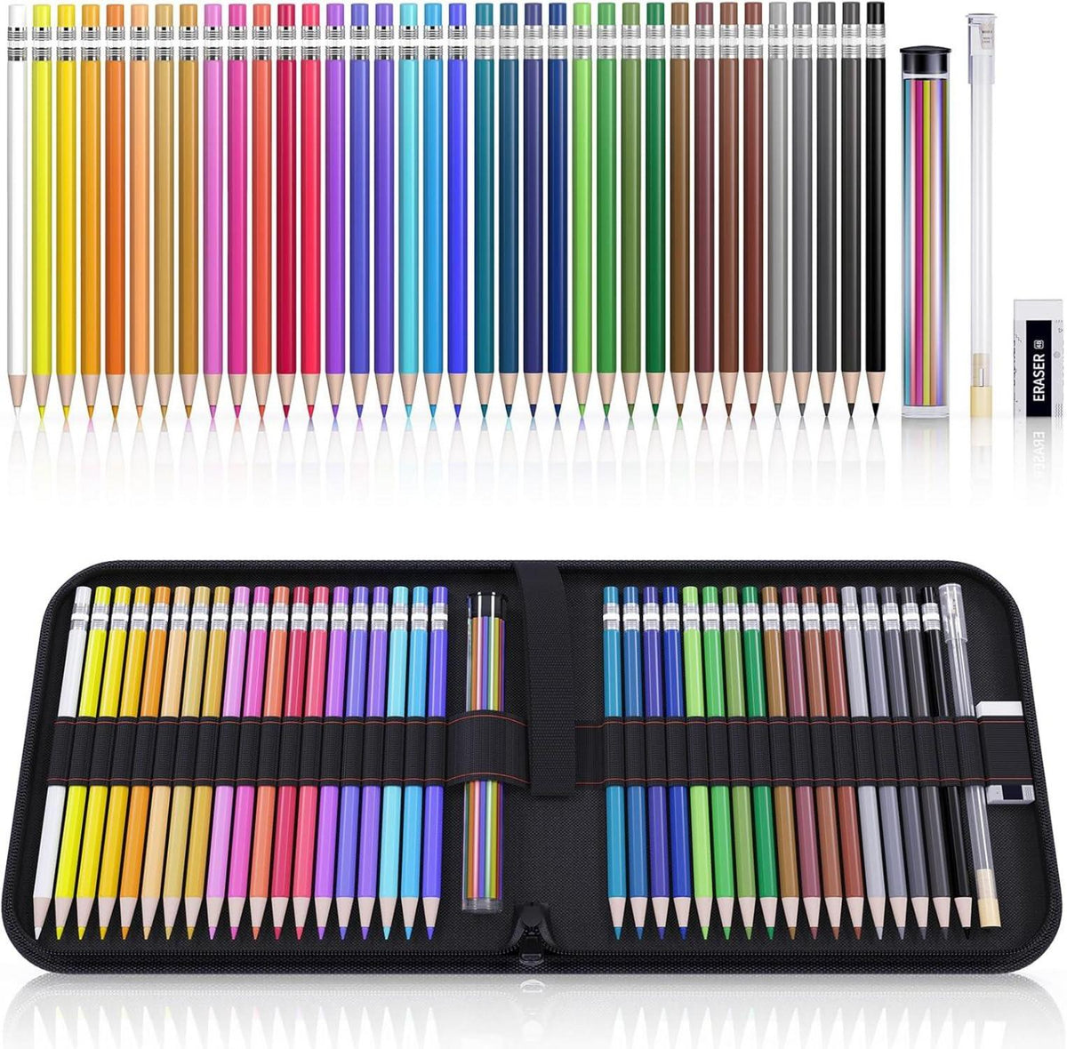 36 Farbige Mechanische Stifte mit Nachfüllungen & Etui