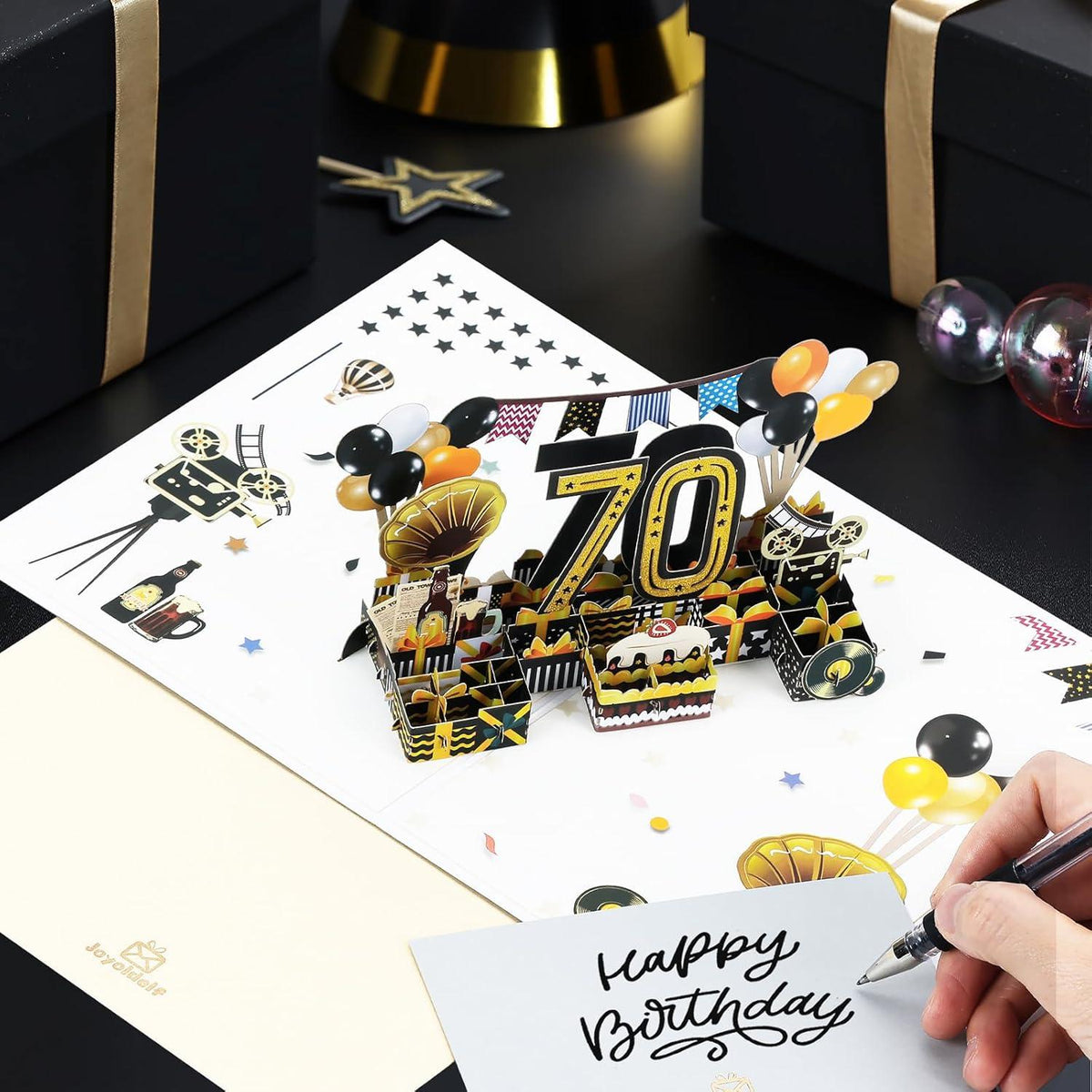 70. Geburtstagskarte 1954 Jahrgang Pop Up 3D Geburtstag Grußkarte Umschlag