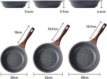 RIOVARM 28cm Induktion Bratpfanne Granit Antihaft
