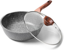 Antihaftpfanne 24cm mit Deckel und Granitbeschichtung