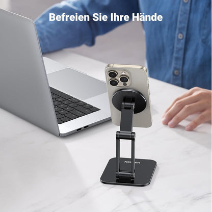 Magnetischer Handy Ständer – Faltbar & Verstellbar für iPhone & Android