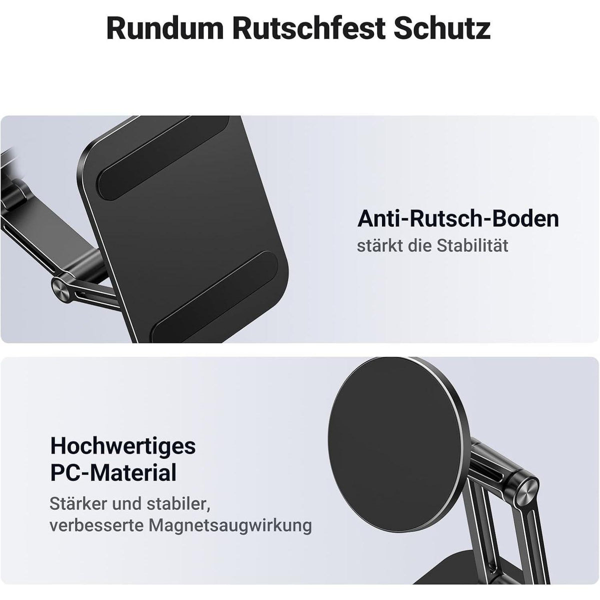 Magnetischer Handy Ständer – Faltbar & Verstellbar für iPhone & Android