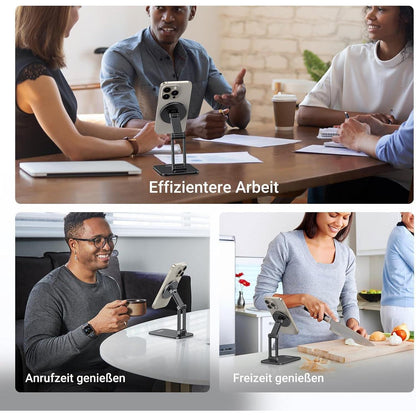 Magnetischer Handy Ständer – Faltbar & Verstellbar für iPhone & Android