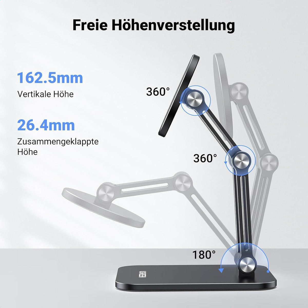 Magnetischer Handy Ständer – Faltbar & Verstellbar für iPhone & Android
