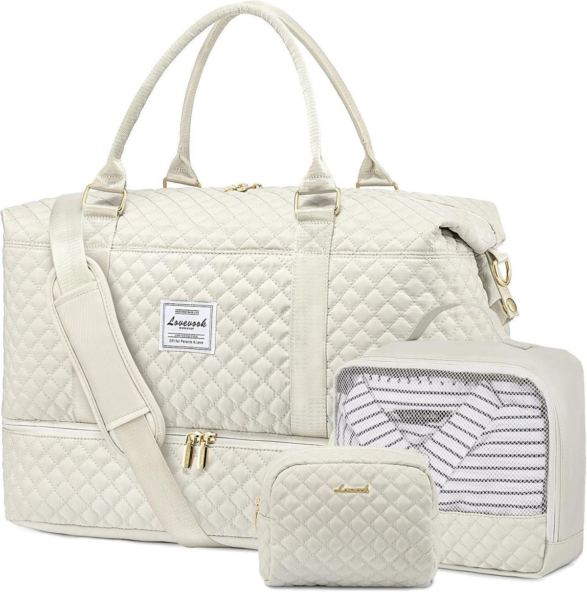 Sporttasche Damen Reisetasche Groß mit Schuhfach & Nassfach