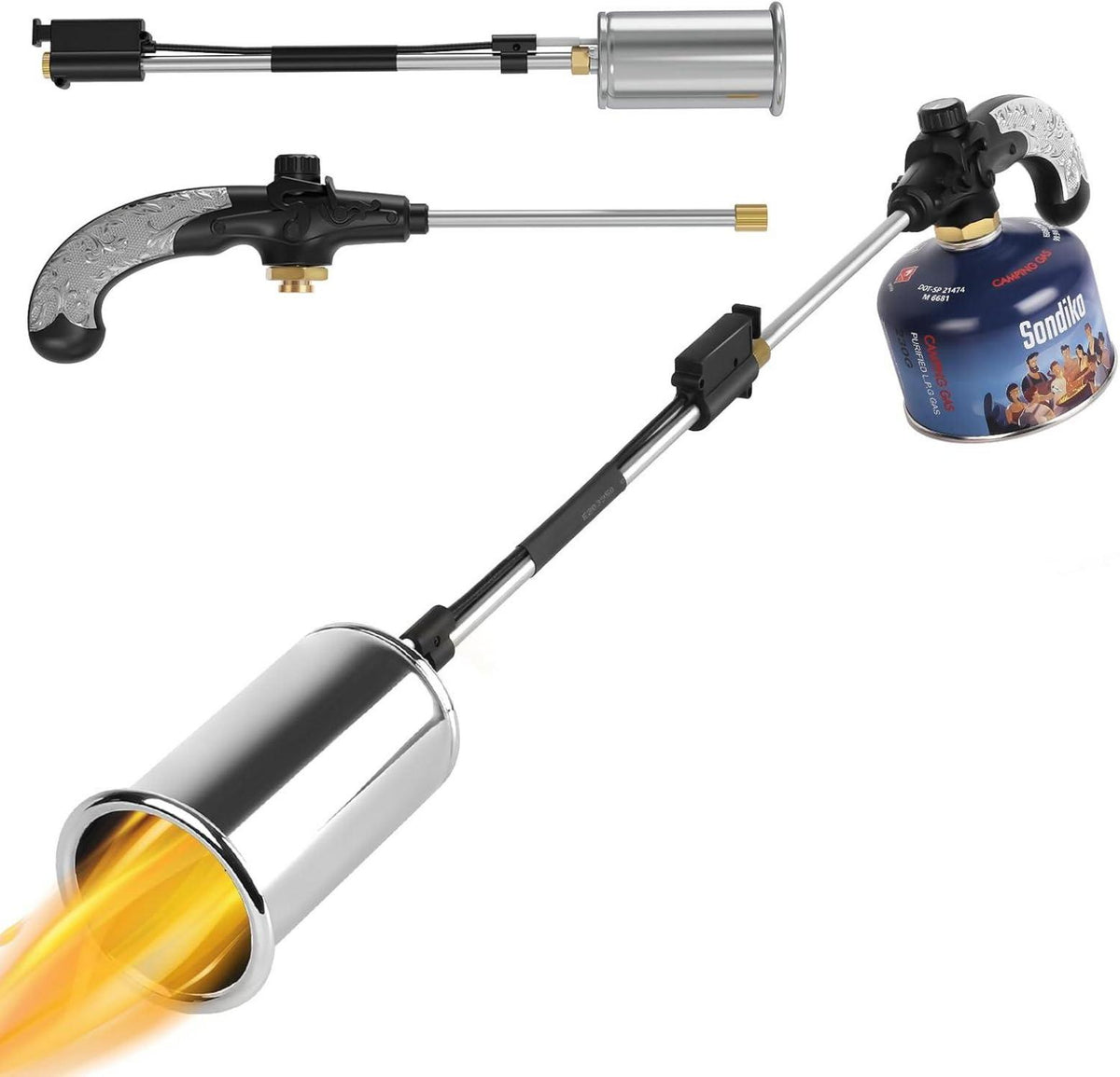 Propan Gasbrenner Unkrautbrenner 800.000 BTU für Garten, Gehweg