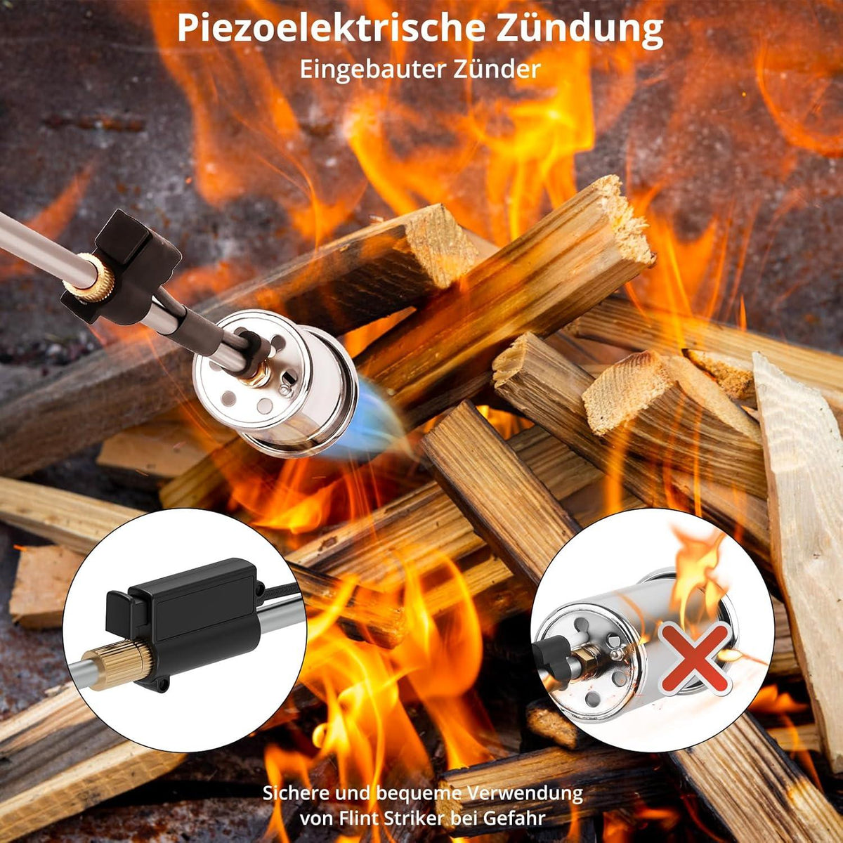 Hochleistungs-Flamme Unkrautbrenner Propan 800.000 BTU