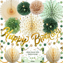 Premium Geburtstagsdeko Happy Birthday Sage Grün