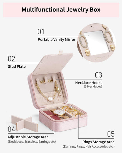 Personalisiertes Schmuckkästchen Samt Frauen Geschenk Reiseetui