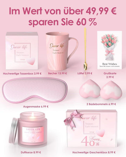 Geschenkset für Frauen Geburtstag 40 Weihnachten Limited Edition