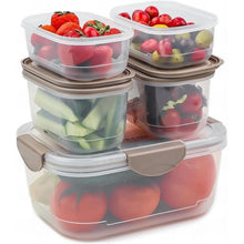 Bugucat Vorratsdose 2400ML mit Deckel 5er Set BPA-frei