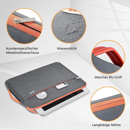 Voova Laptophülle 15 Zoll MacBook Air 15 Laptoptasche Schutz Hülle Dunkelgrau