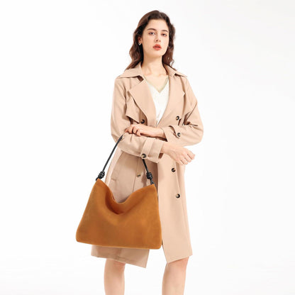 Miss Lulu Damen Vintage Wildleder Handtasche