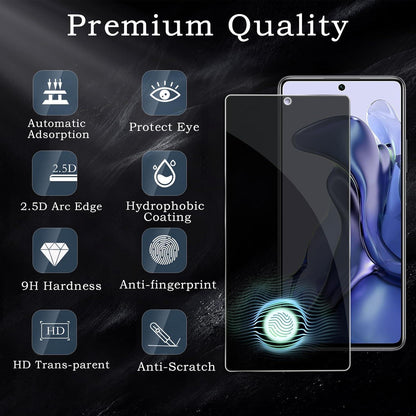 2er Pack Sichtschutzfolie Xiaomi 11T/11T Pro, Panzer Glas 9H, HD