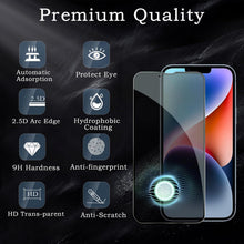 2 Stück Sichtschutz iPhone 14 Plus Kameraschutz Glasfolie 9H