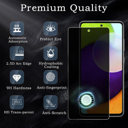 Sichtschutz Samsung Galaxy A52 Kameraschutz 2er Set 9H Anti-Spy Folie