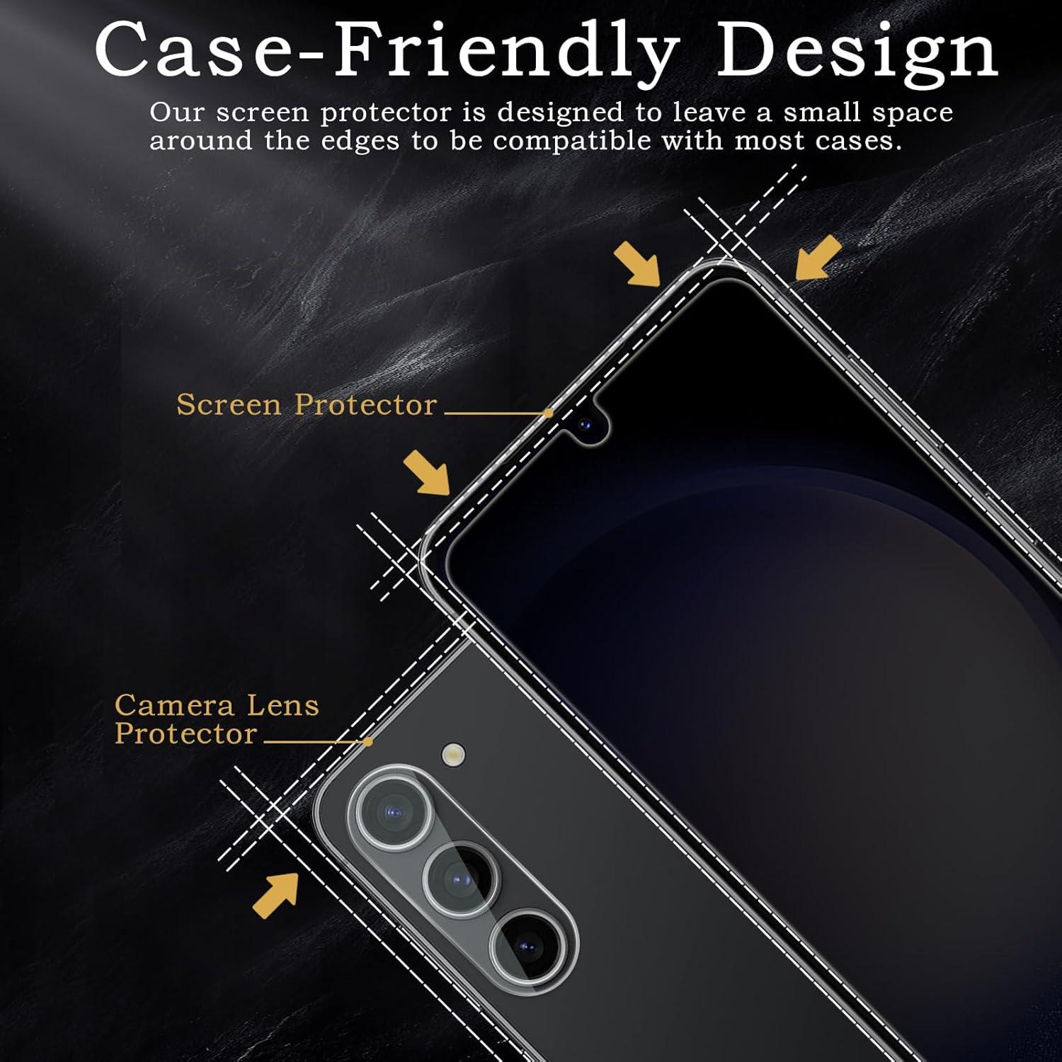 2x Sichtschutz Kameraschutz Samsung Galaxy S23 Glas Folie 9H Härte