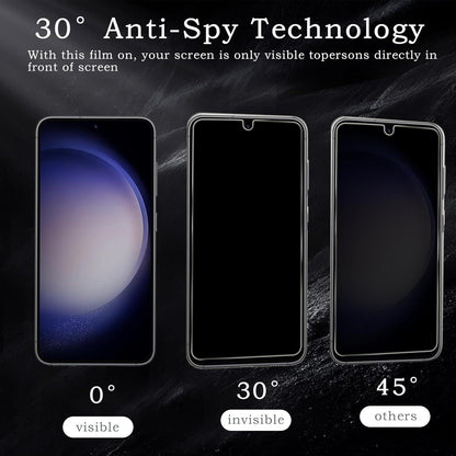 2x Sichtschutz Kameraschutz Samsung Galaxy S23 Glas Folie 9H Härte