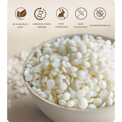 Sojawachs für Kerzen 10kg, Premium Bio Kerzenwachs zum Selbermachen