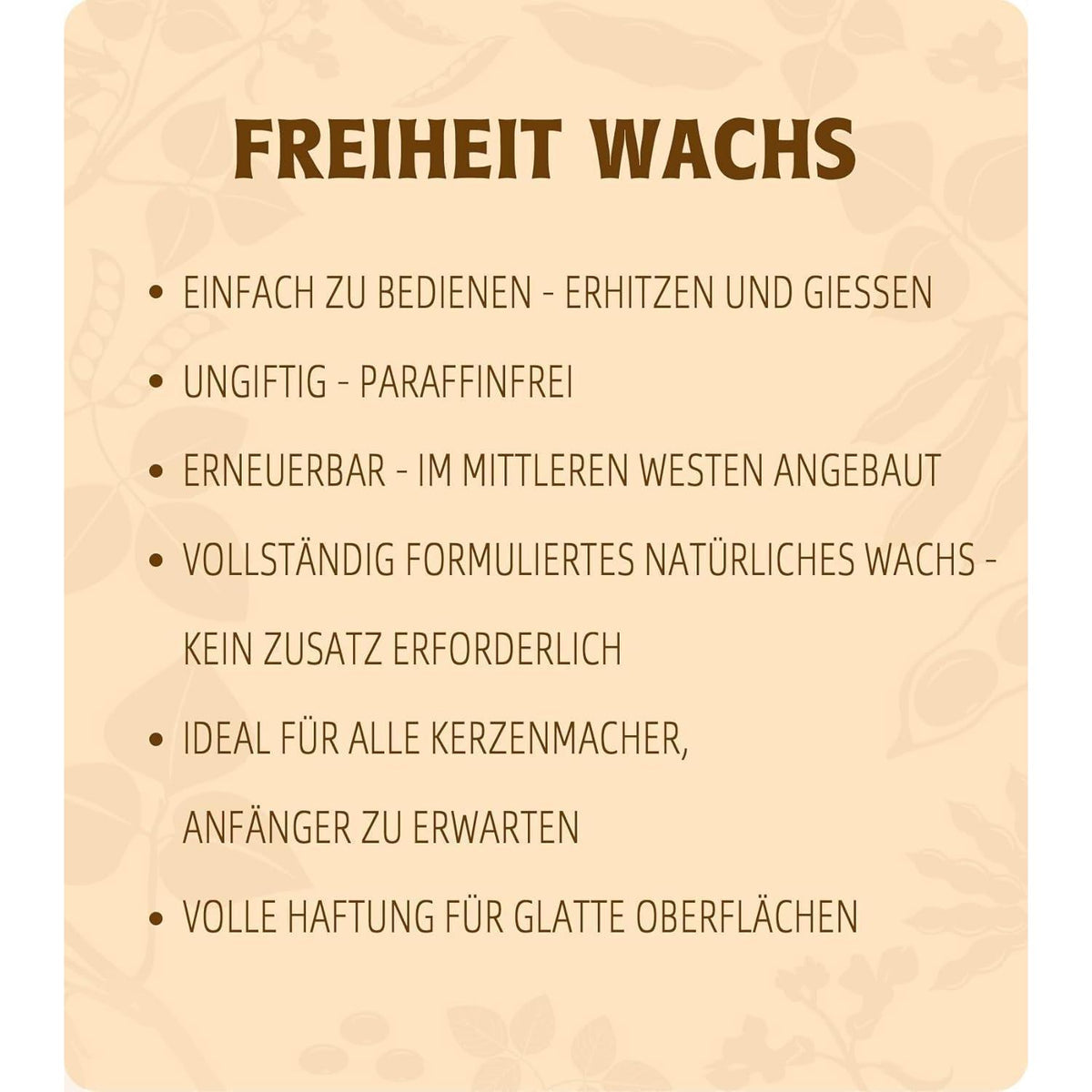 Sojawachs für Kerzen 10kg, Premium Bio Kerzenwachs zum Selbermachen