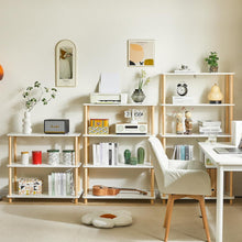 5-Tier Holz offenes Bücherregal mit Aufbewahrungsorganizer