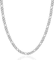 Figaro Kette Edelstahl Silberkette 6mm Breit 66cm