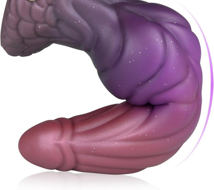 Realistischer Monsterdildo 23cm mit Saugnapf und Knoten - Flüssigsilikon Analdildo
