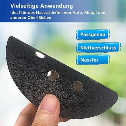 Schleifscheiben 125mm Klett 80 Stück Set Nass/Trockenschliff
