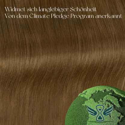Clip-In Haarverlängerung Echthaar Braun 45cm – 120g