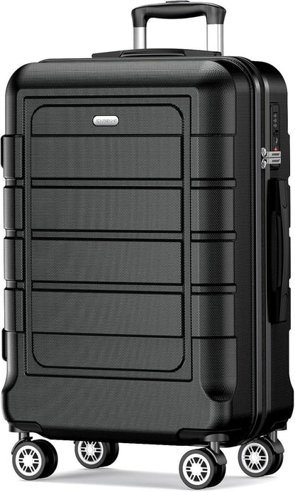 SHOWKOO Hartschale Koffer XL ABS PC TSA Reisekoffer 4 Rollen 28 Zoll