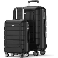 SHOWKOO Kofferset 2tlg Hartschale Leicht ABS Erweiterbar TSA