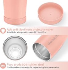 Aolieh 30OZ Thermobecher Stroh 2 Deckel Vakuum Isolierbecher