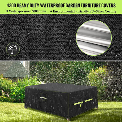 Abdeckhaube Gartenmöbel 420D Oxford 160x150x85cm Wasserdicht