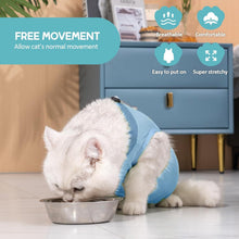Katzenbody Erholungsanzug Modal Kastration Spay M-Blau