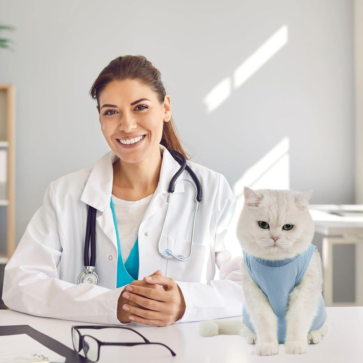 Katzenbody Erholungsanzug Modal Recovery Kastration Spay Leckschutz