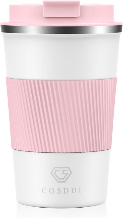 Isolierbecher Edelstahl 380ml Vakuum Reisebecher Thermo Mug