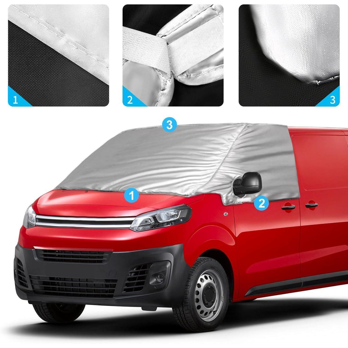 Thermo Windschutzscheibenabdeckung Citroen Jumpy/Opel Vivaro 2016-2024